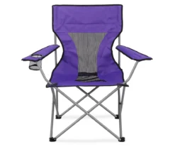 Purple Folding Quad Chair With Carrying Bag