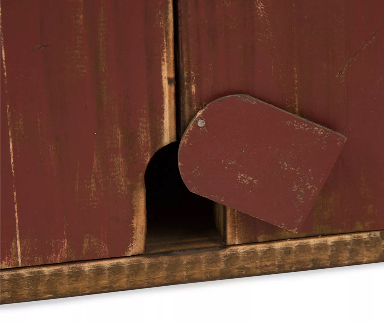 Rustic Red Barn Tabletop Birdhouse 4 Rustic Red Barn Tabletop Birdhouse - Image 2