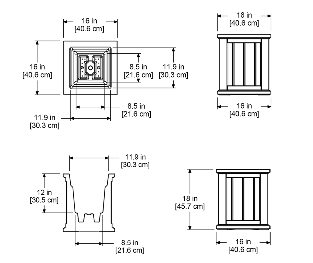Mayne Inc. Cape Cod 16" Planter 7 Mayne Inc. Cape Cod 16" Planter - Image 5