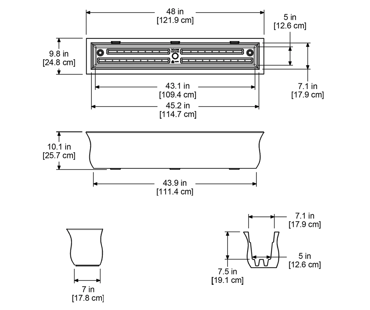 Mayne Inc. Valencia 4' Window Box 9 Mayne Inc. Valencia 4' Window Box - Image 7