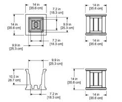 Mayne Inc. Cape Cod 14" Planter -Outdoor Decor Sales 810440437 5