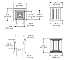 Mayne Inc. Cape Cod 16" Planter 21 Mayne Inc. Cape Cod 16" Planter -Outdoor Decor Sales 810440438 5