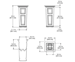 Mayne Inc. Nantucket Tall Planter -Outdoor Decor Sales 810440440 6