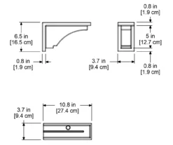 Fairfield Black Decorative Brackets 2-Pack -Outdoor Decor Sales 810440461 4