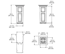 Mayne Inc. Nantucket Tall Planter -Outdoor Decor Sales 810440463 5