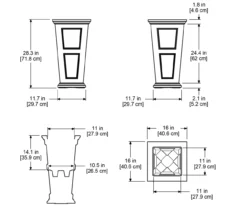 Mayne Inc. Fairfield Tall Planter 35 Mayne Inc. Fairfield Tall Planter -Outdoor Decor Sales 810440514 6
