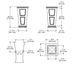 Mayne Inc. Fairfield Tall Planter 29 Mayne Inc. Fairfield Tall Planter -Outdoor Decor Sales 810440516 4