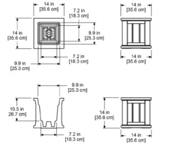 Mayne Inc. Cape Cod 14" Planter -Outdoor Decor Sales 810440574 5