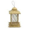 Yellow Metal Lantern Bird Feeder