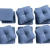 Navy Blue 12-Piece Replacement Pinehurst Cushion Set -Outdoor Decor Sales 810460983