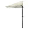 Natural Half-Round Market Patio Umbrella -Outdoor Decor Sales 810467272