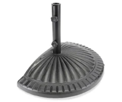 Black Polystone Half Umbrella Base