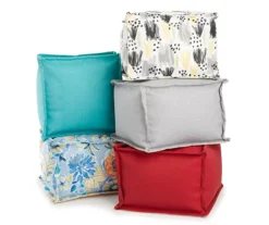 Jordan Manufacturing 20" Square Outdoor Pouf -Outdoor Decor Sales 810467520 810467560 810467578 810467581 810467582