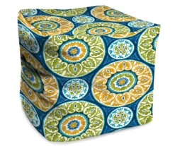 Jordan Manufacturing 15" Square Outdoor Pouf -Outdoor Decor Sales 810467547
