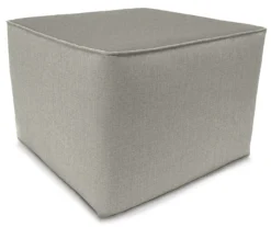 Jordan Manufacturing 20" Square Outdoor Pouf With Welt Trim -Outdoor Decor Sales 810467553
