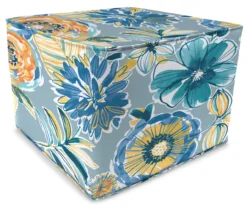 Jordan Manufacturing 20" Square Outdoor Pouf With Welt Trim -Outdoor Decor Sales 810467555
