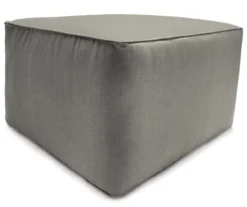 Jordan Manufacturing 18" Square Outdoor Pouf With Welt Trim -Outdoor Decor Sales 810467563