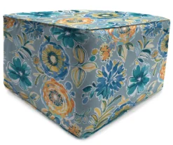 Jordan Manufacturing 18" Square Outdoor Pouf With Welt Trim -Outdoor Decor Sales 810467565