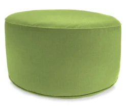Jordan Manufacturing 18" Round Outdoor Pouf With Welt Trim -Outdoor Decor Sales 810467570