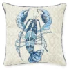Blue Lobster Outdoor Throw Pillow -Outdoor Decor Sales 810467920