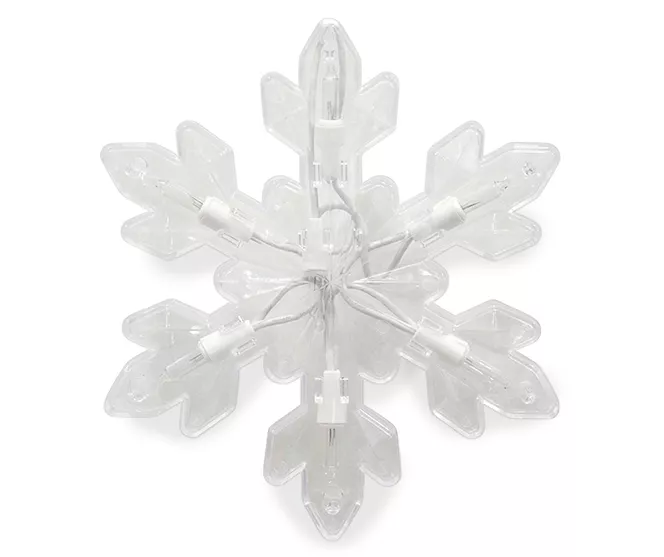 Clear Snowflake Light Set, 5-Count 4 Clear Snowflake Light Set, 5-Count - Image 2