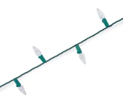 Cool White LED C6 Solar Light Set, 100-Lights