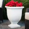 Augusta White Tall Planter -Outdoor Decor Sales 810472984