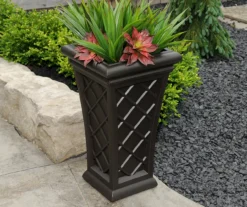 Georgian Espresso Tall Planter -Outdoor Decor Sales 810472987 2