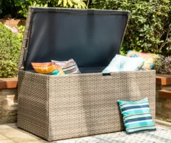 Gray 140-Gallon All-Weather Wicker Storage Deck Box -Outdoor Decor Sales 810477588 A0 4