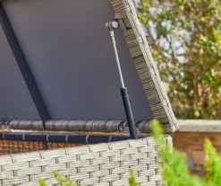 Gray 140-Gallon All-Weather Wicker Storage Deck Box -Outdoor Decor Sales 810477588 A0 6