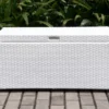 White 48-Gallon All-Weather Wicker Storage Deck Box -Outdoor Decor Sales 810478125