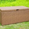 Honey 48-Gallon All-Weather Wicker Storage Deck Box -Outdoor Decor Sales 810478127