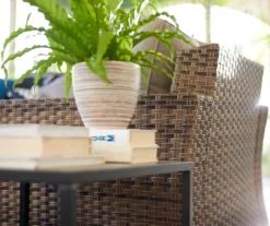 Broyhill Eagle Brooke All-Weather Wicker Swivel Cushioned Patio Glider -Outdoor Decor Sales 810496528 9