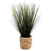Tall Grass In Basket Woven Pot 1 Tall Grass In Basket Woven Pot -Outdoor Decor Sales 810503233