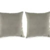 Dove Gray Outdoor Throw Pillows, 2-Pack -Outdoor Decor Sales 810520672