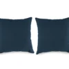 Indigo Blue Outdoor Throw Pillows, 2-Pack -Outdoor Decor Sales 810520673