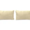 Sand Tan Outdoor Lumbar Throw Pillows, 2-Pack