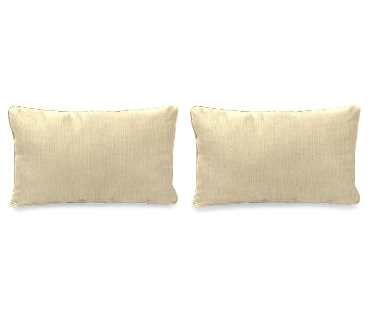 Sand Tan Outdoor Lumbar Throw Pillows, 2-Pack 3 Sand Tan Outdoor Lumbar Throw Pillows, 2-Pack