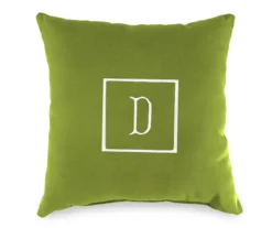"D" Monogram Indoor/Outdoor Throw Pillow -Outdoor Decor Sales 810522301