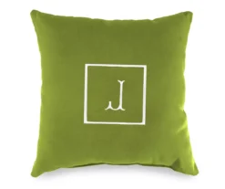 "J" Monogram Indoor/Outdoor Throw Pillow -Outdoor Decor Sales 810522303