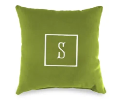 "S" Monogram Indoor/Outdoor Throw Pillow -Outdoor Decor Sales 810522307