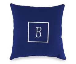 "B" Monogram Indoor/Outdoor Throw Pillow -Outdoor Decor Sales 810522310
