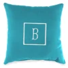 "B" Monogram Indoor/Outdoor Throw Pillow -Outdoor Decor Sales 810522332