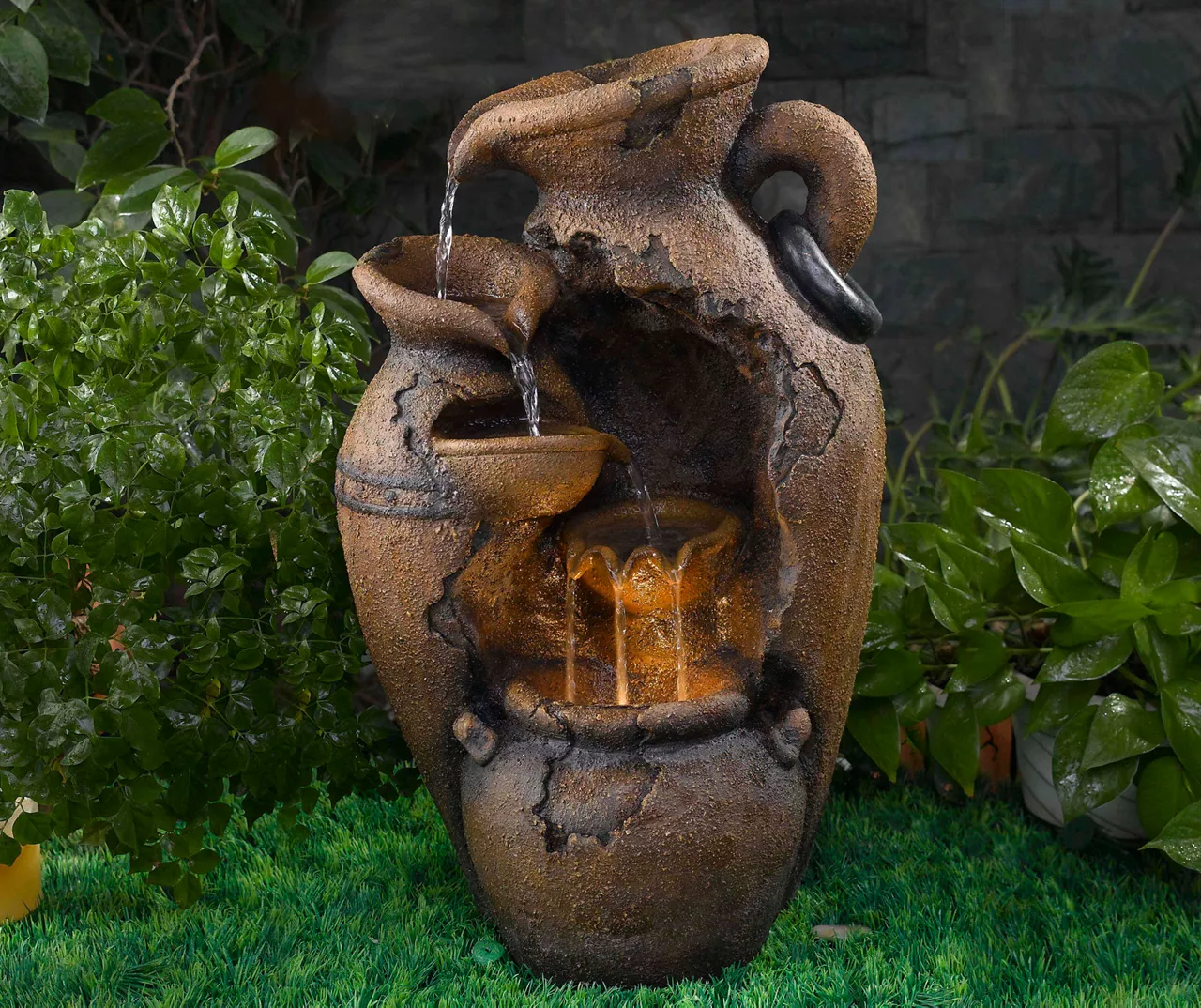 Old Fashion Pot LED Water Fountain 3 Old Fashion Pot LED Water Fountain