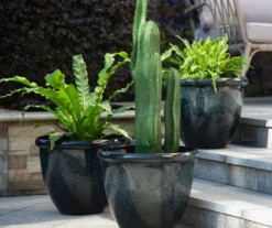 14.25" Green Speckle Glaze Plastic Planters, 3-Pack 16 14.25" Green Speckle Glaze Plastic Planters, 3-Pack -Outdoor Decor Sales 810525063 7