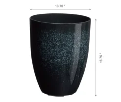 13.75" Green Speckle Glaze Plastic Planters, 2-Pack -Outdoor Decor Sales 810525064 5