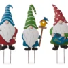 Metal Garden Gnome 3-Piece Yard Stake & Wall Decor Set 1 Metal Garden Gnome 3-Piece Yard Stake & Wall Decor Set -Outdoor Decor Sales 810525499 1