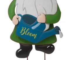 Metal Garden Gnome 3-Piece Yard Stake & Wall Decor Set -Outdoor Decor Sales 810525499 10