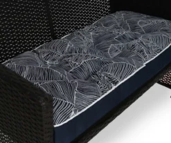 Navy Blue Banana Leaf Outdoor Chair & Settee Cushion Set -Outdoor Decor Sales 810525537 5