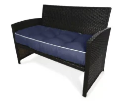 Navy Blue 3-Piece Outdoor Wicker Cushion Set 15 Navy Blue 3-Piece Outdoor Wicker Cushion Set -Outdoor Decor Sales 810525538 3